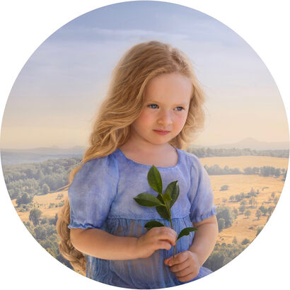 Little Rapunzel with a Fresh Shoot - a Photographic Art Artowrk by Katerina Belkina